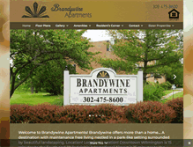 Tablet Screenshot of brandywineapartmentsdelaware.com